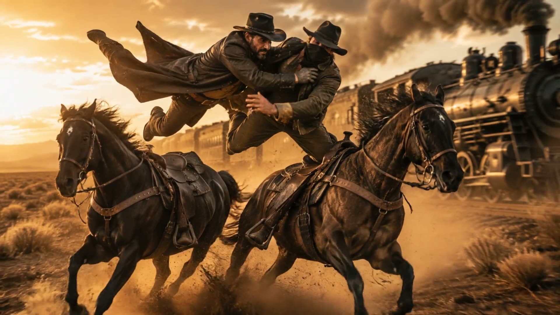 Cinematic motion frame from an anonymized film study
